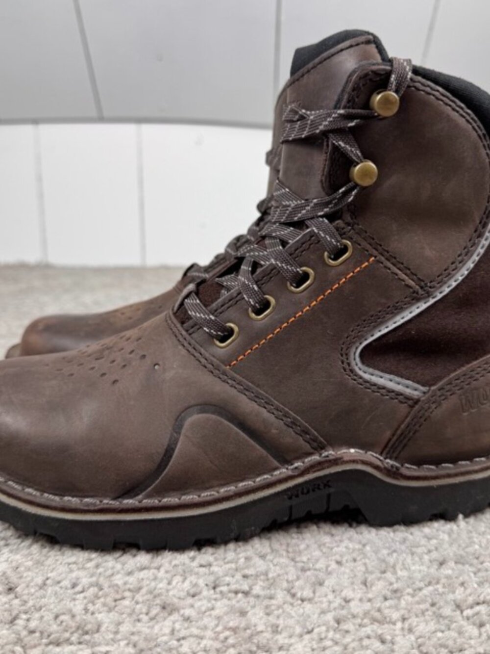 WORX by Red Wing Talus Women's 6-Inch Waterproof Steel Toe Work Boots Sz 6.5 W